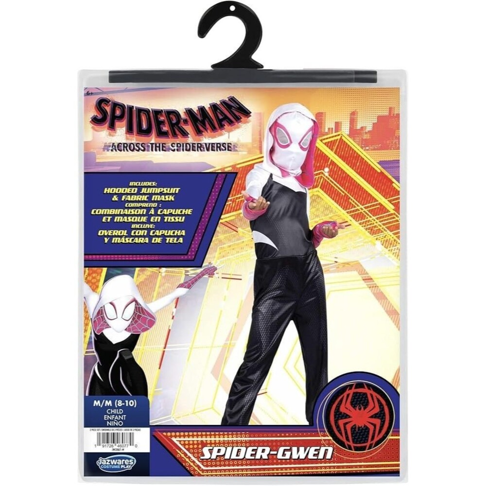 Jazwares MARVEL Spider-Gwen Official Youth Halloween Costume Child's M 7-8 Med - Picture 2 of 9